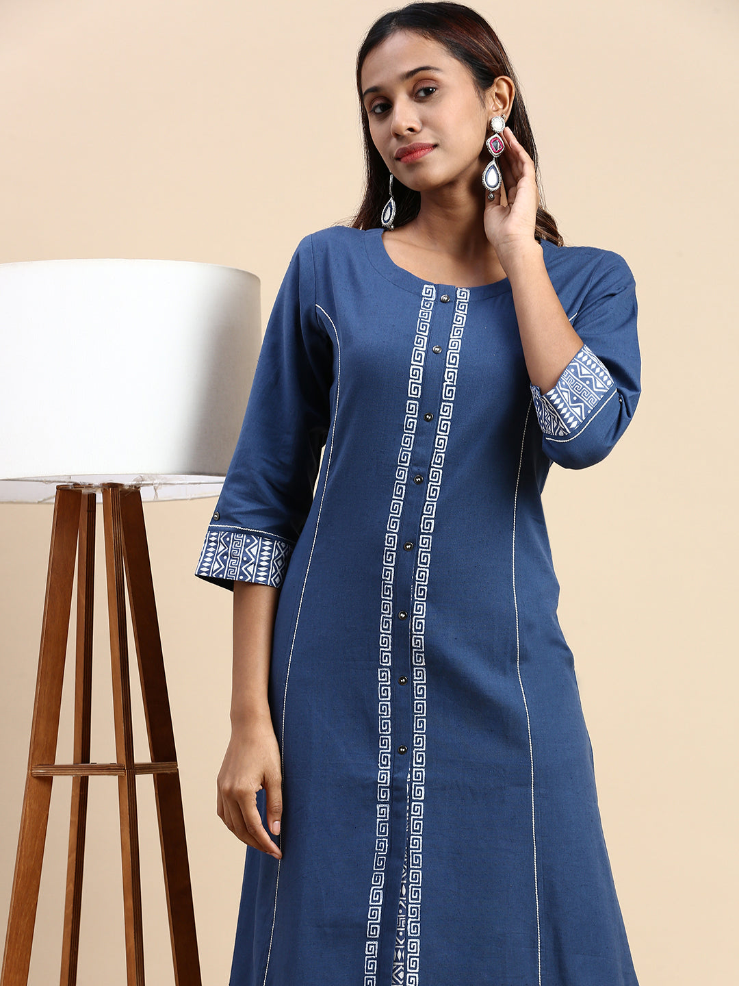 Buy Shantuba Textiles Women Heavy Embroidery Readymade Kurtis Navyblue  Online at Best Prices in India - JioMart.